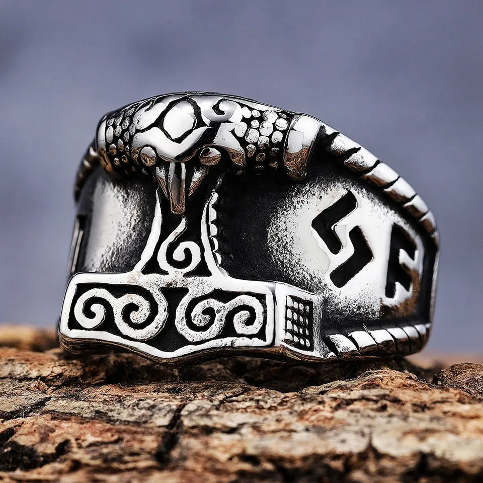 mythology thor hammer ring