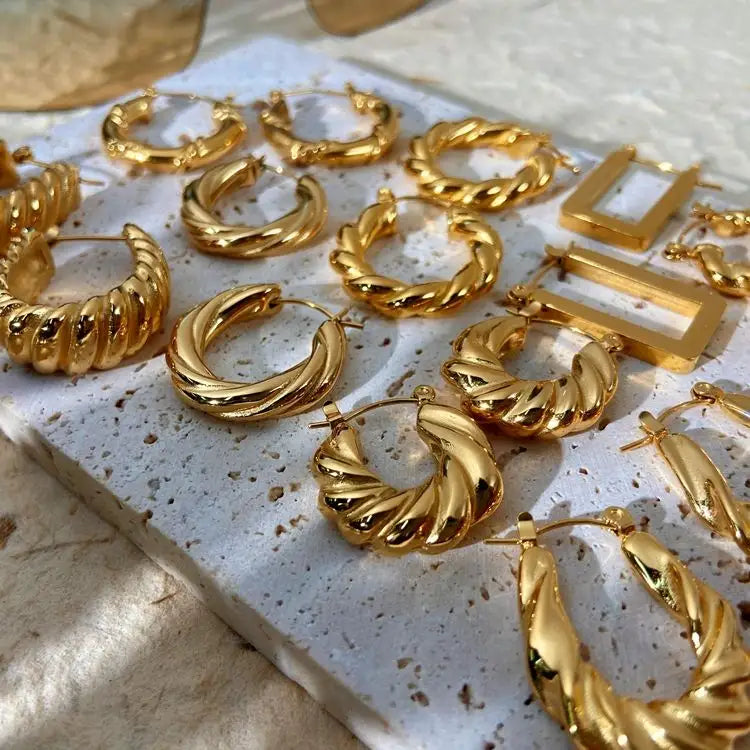 Gold Hoop Earrings