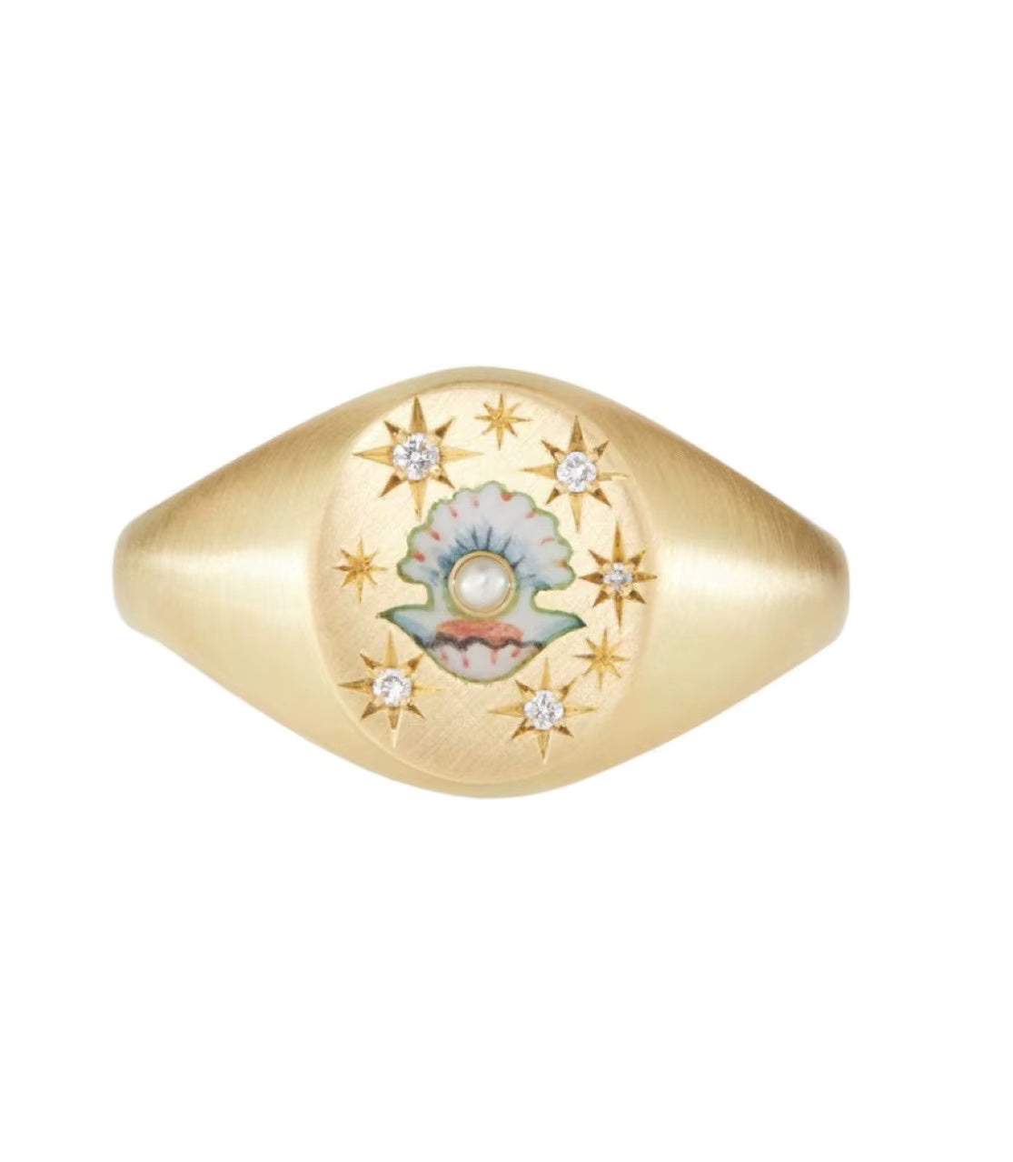 Gold Enamel Band