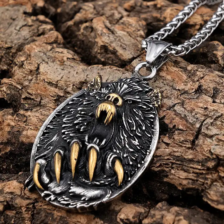 viking bear Necklace