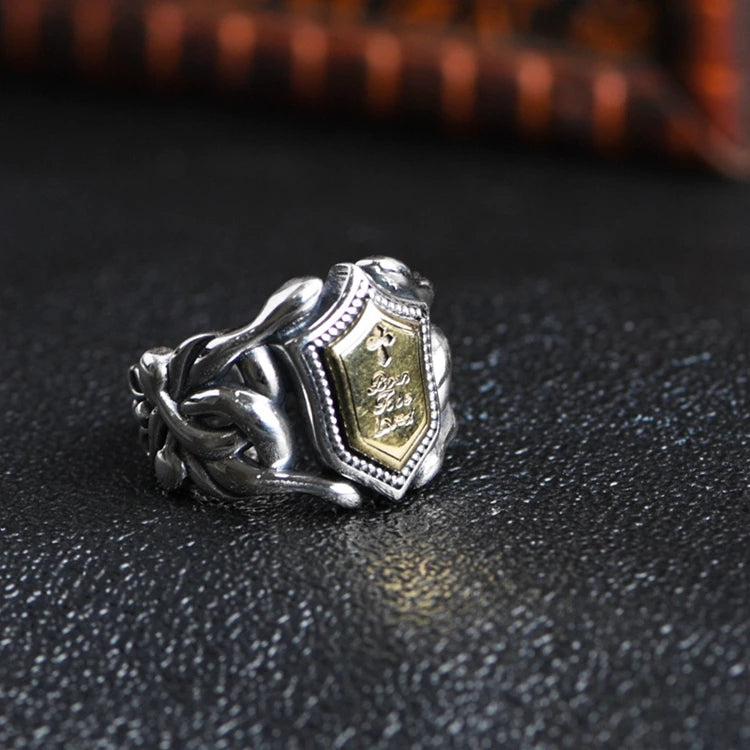 Shield Cross Ring