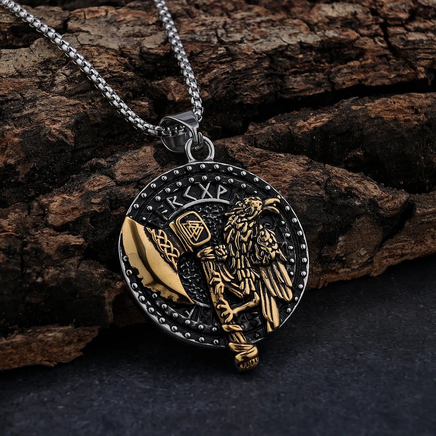 Raven Axe Pendant