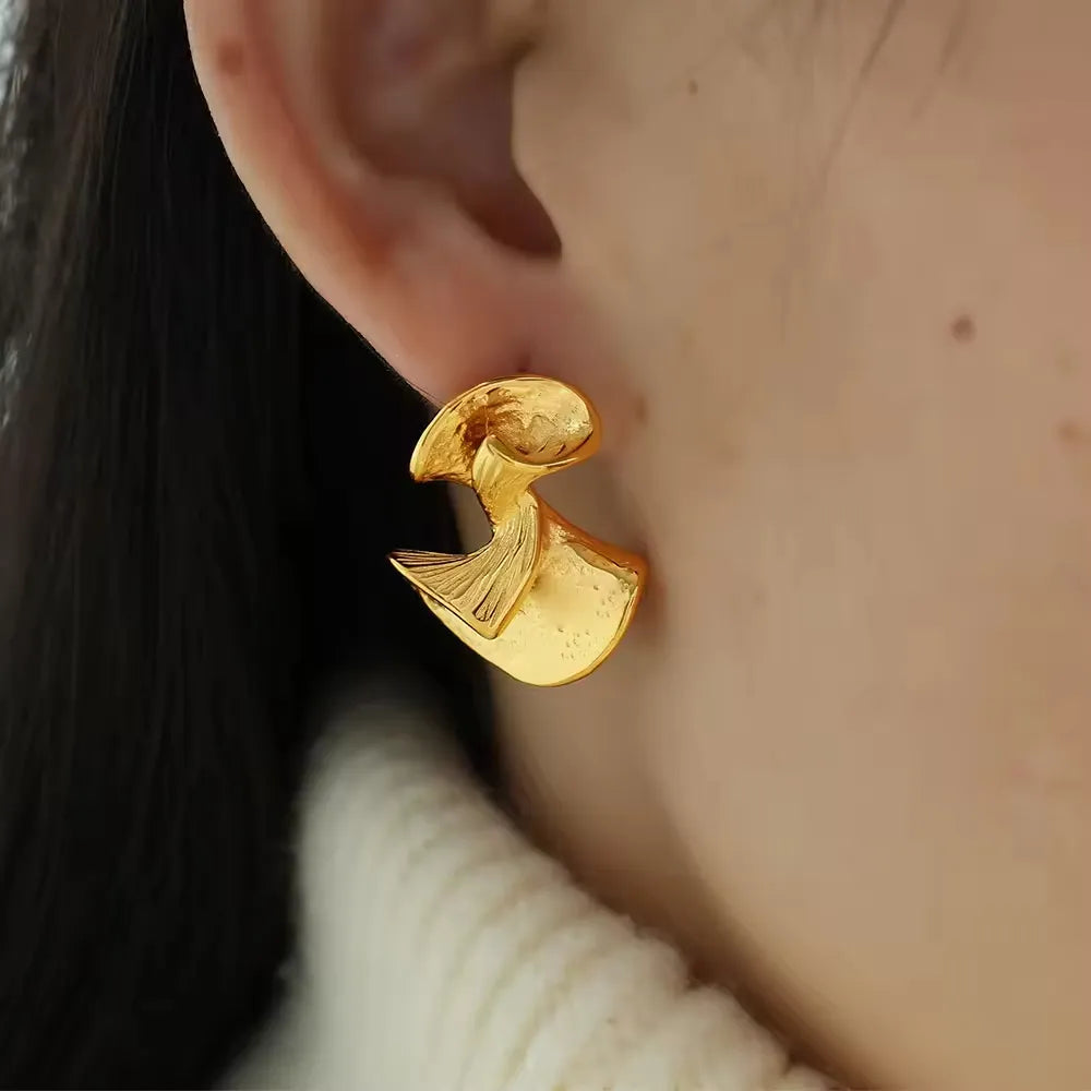 Ginkgo Leaf Earrings