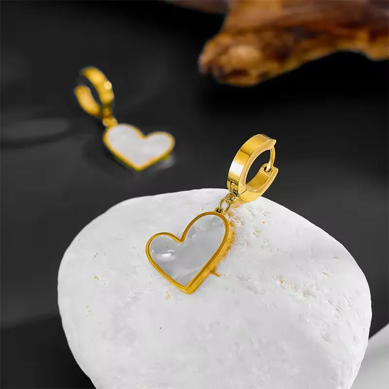 Stainless Heart Earrings