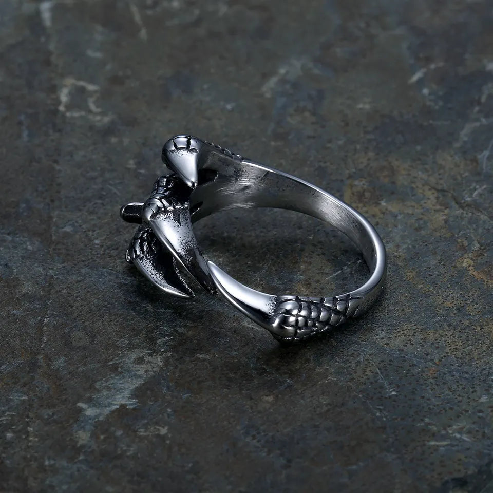 Silver Dragon Ring