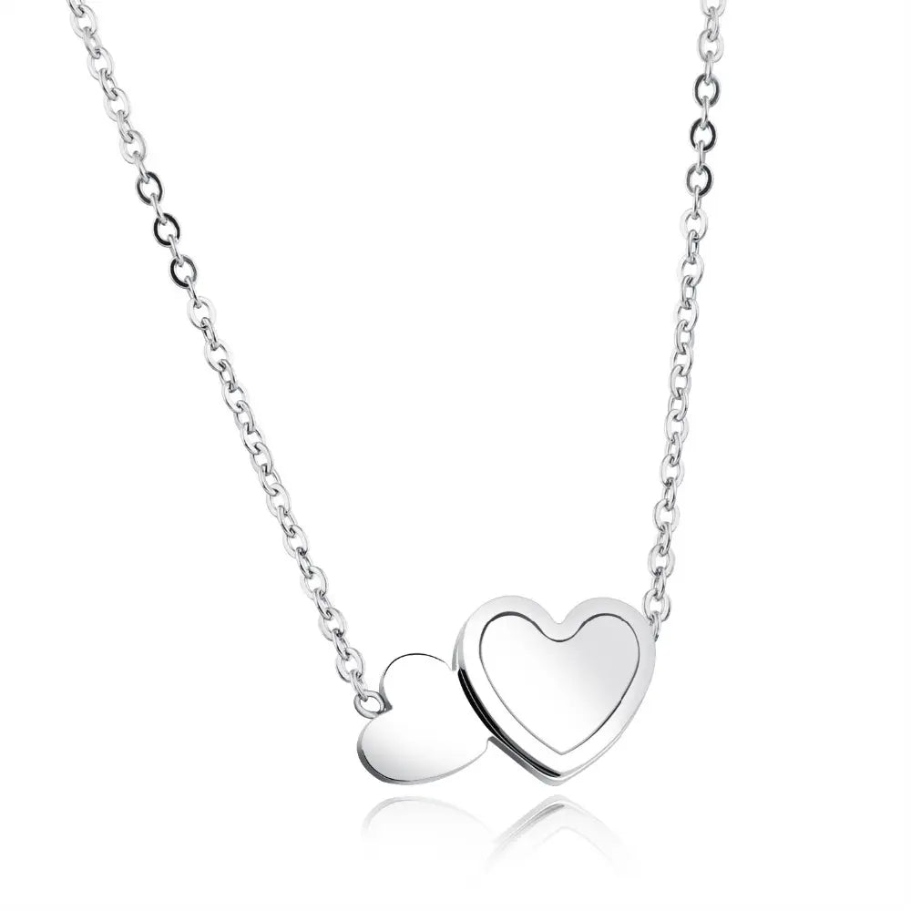 Twin Hearts Necklace