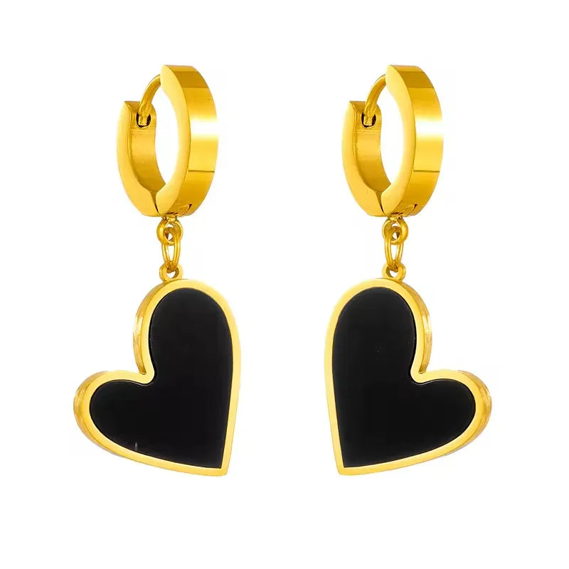Stainless Heart Earrings