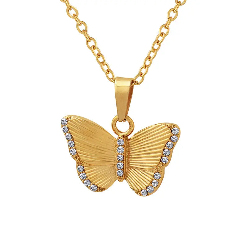 Butterfly Pendant Necklace