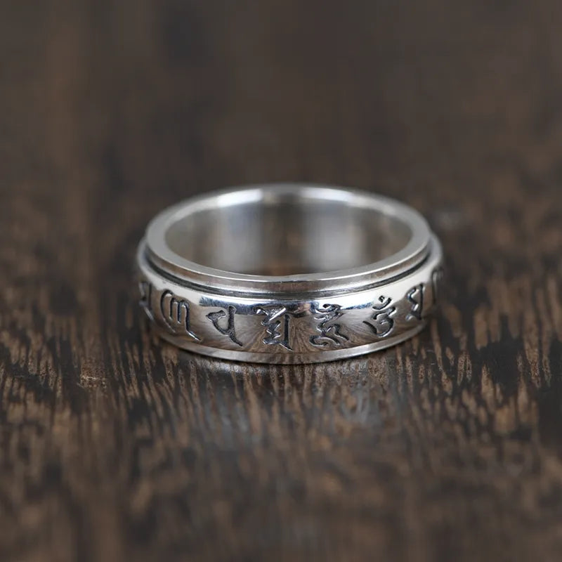 Buddhist Mantra Ring