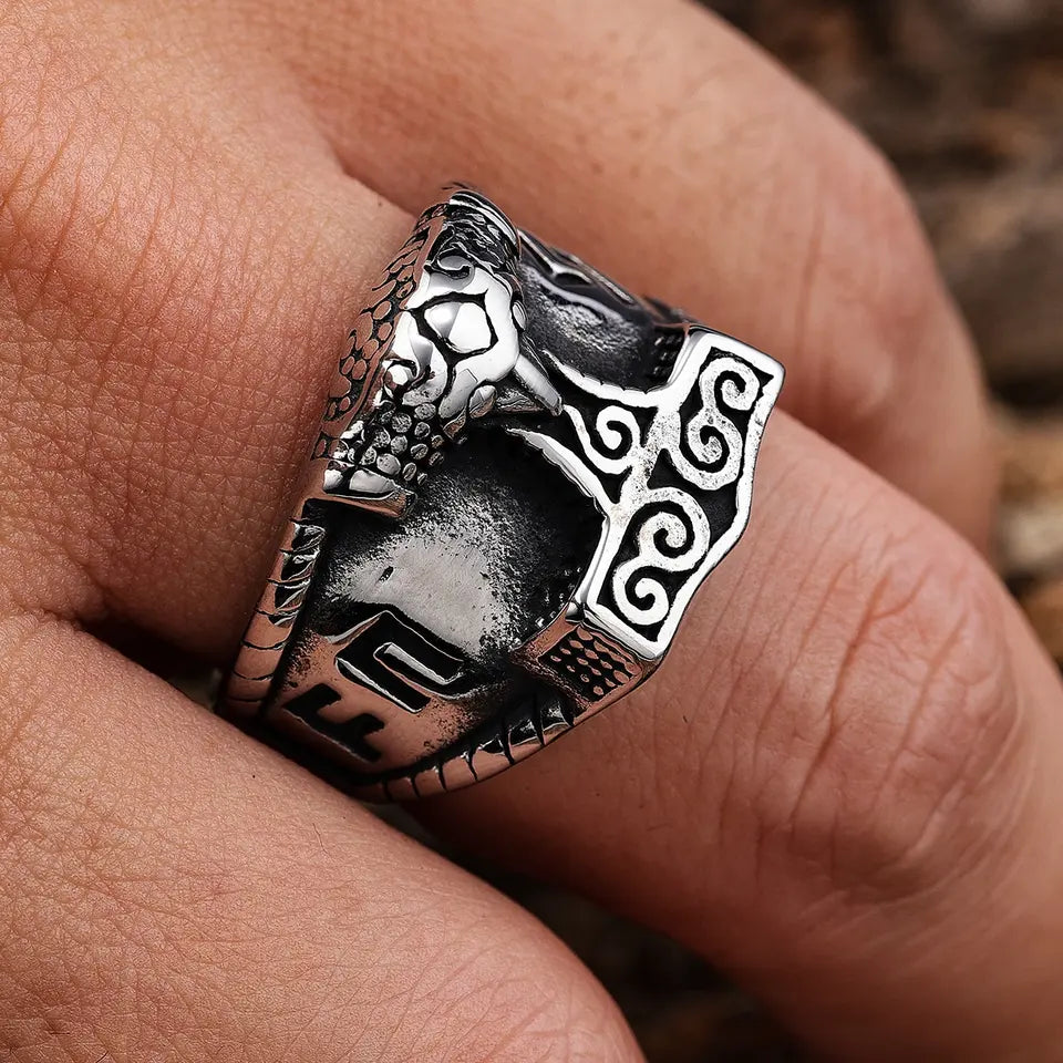 mythology thor hammer ring