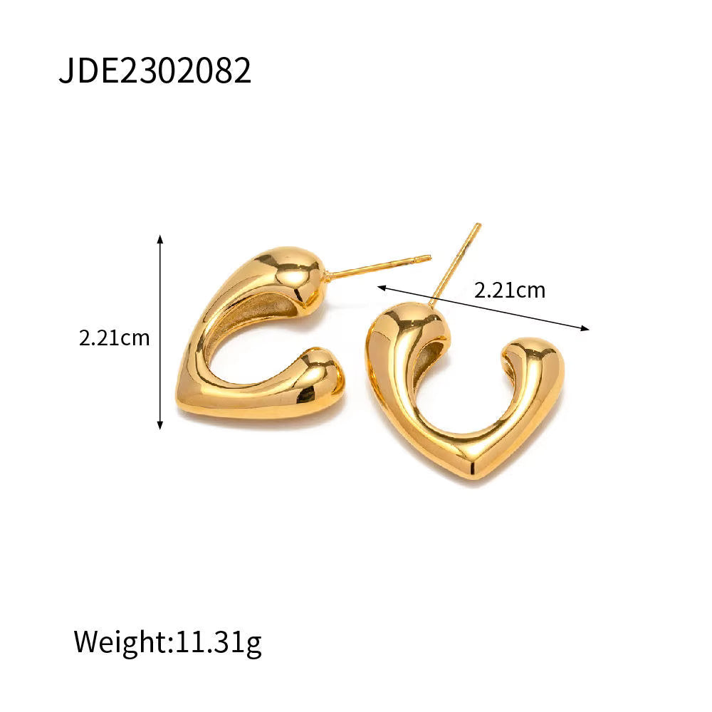 Irregular Heart Earrings