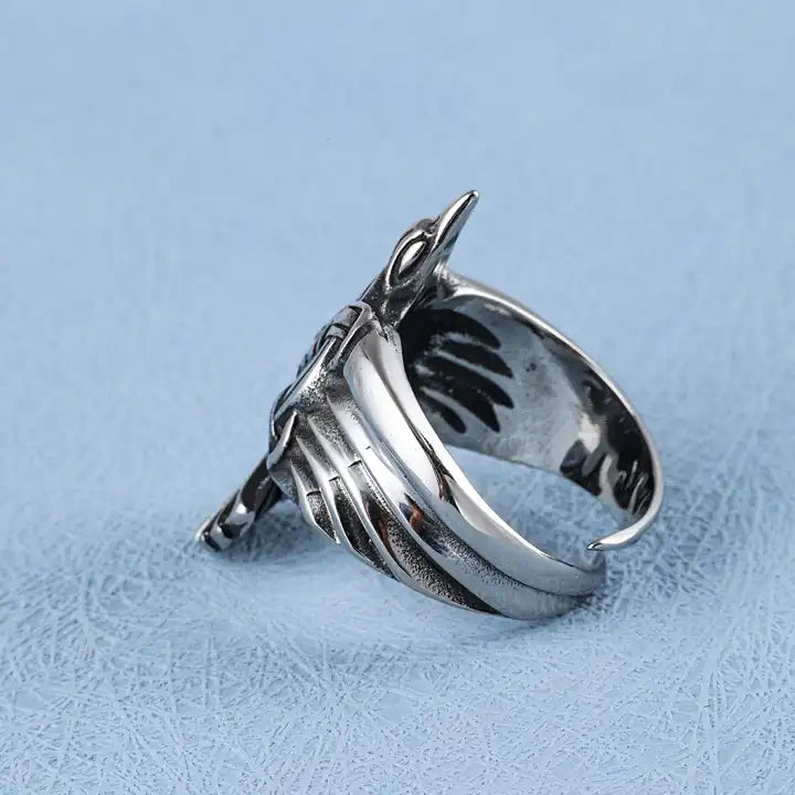 Viking Raven Ring