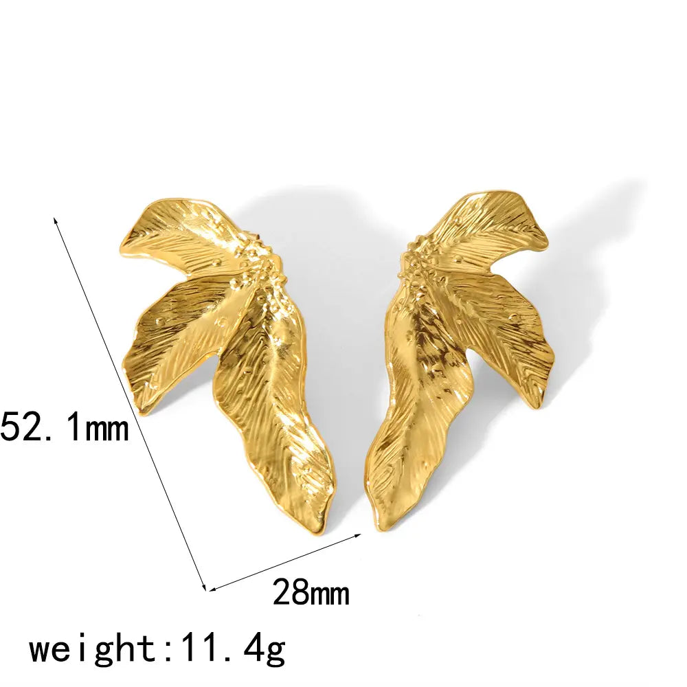 Leaf Flower Earrings