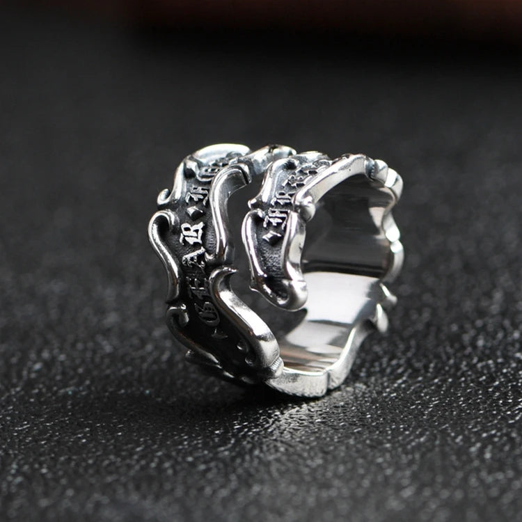 Retro Letter Ring