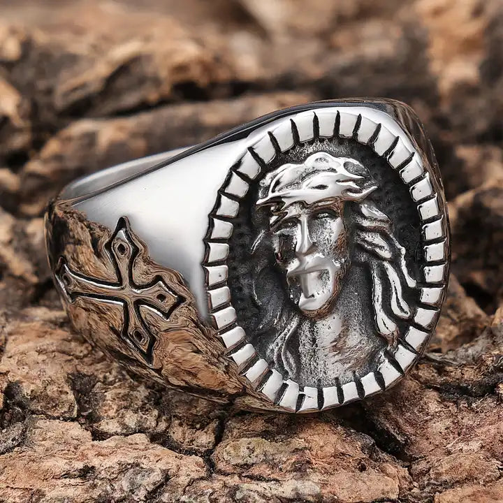 Silver Cross Ring
