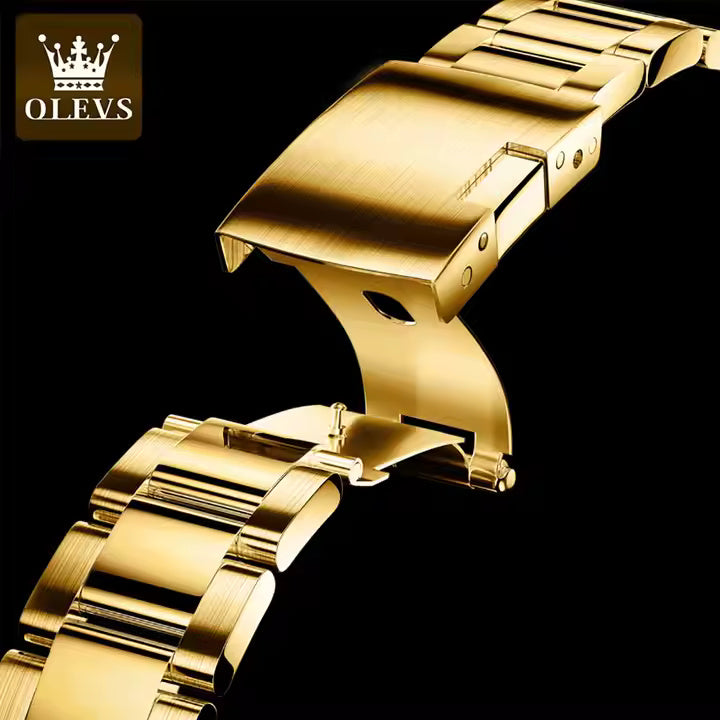 Gold Green Watch