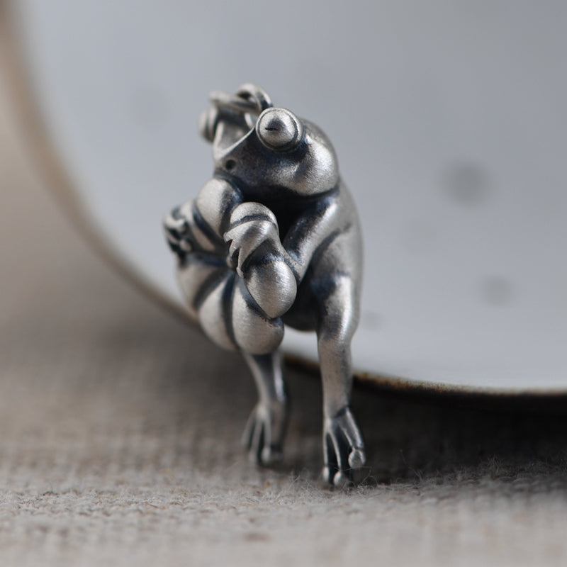 Lotus Frog Necklace
