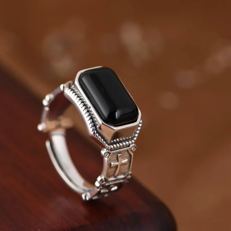 Agate Punk Ring