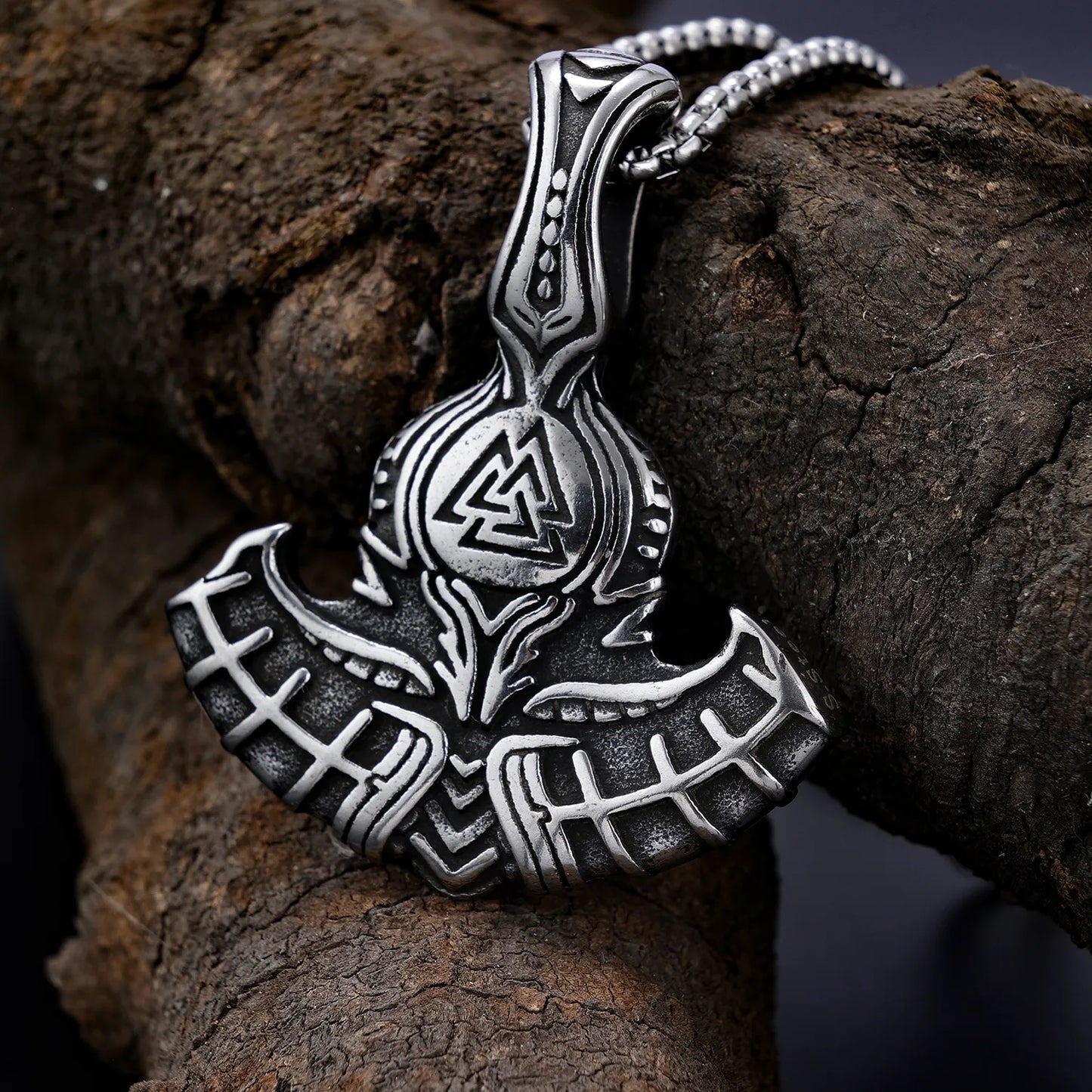 Mjolnir Valknut Pendant