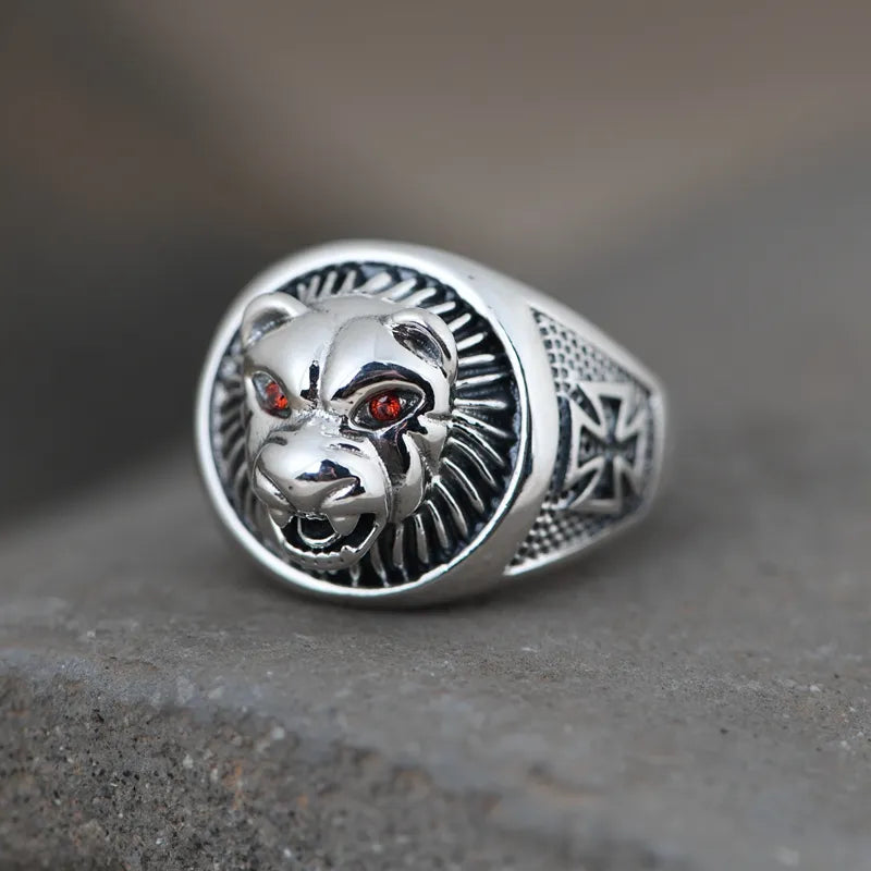 Leopard Head Ring