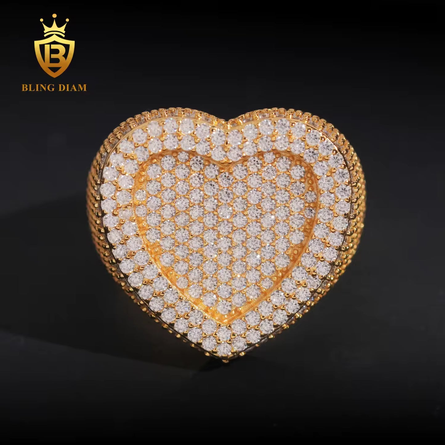 Heart-Shaped Moissanite Ring