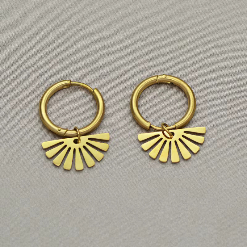 Geometric Hoop Earrings