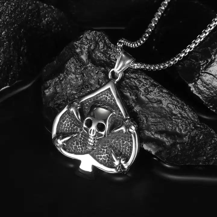 Skull Spade Pendant