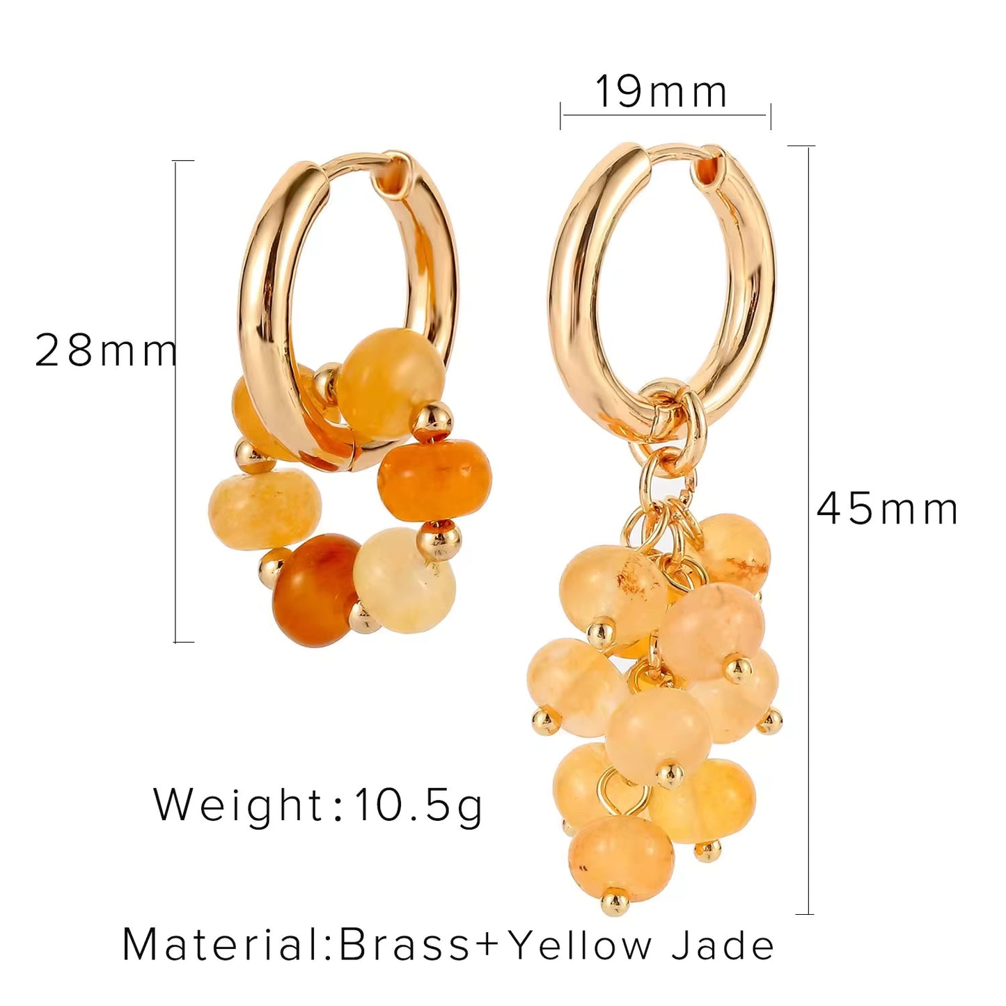 Baroque Pearl Hoops