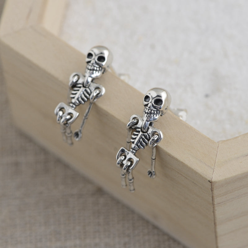 Skeleton Stud Earrings