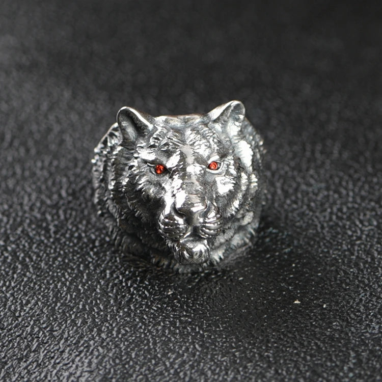 Sterling Wolf Ring