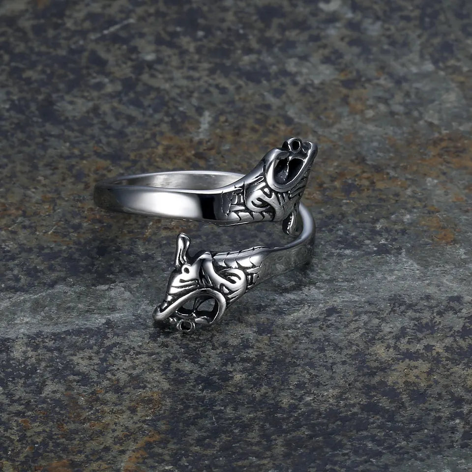 Silver Dragon Ring