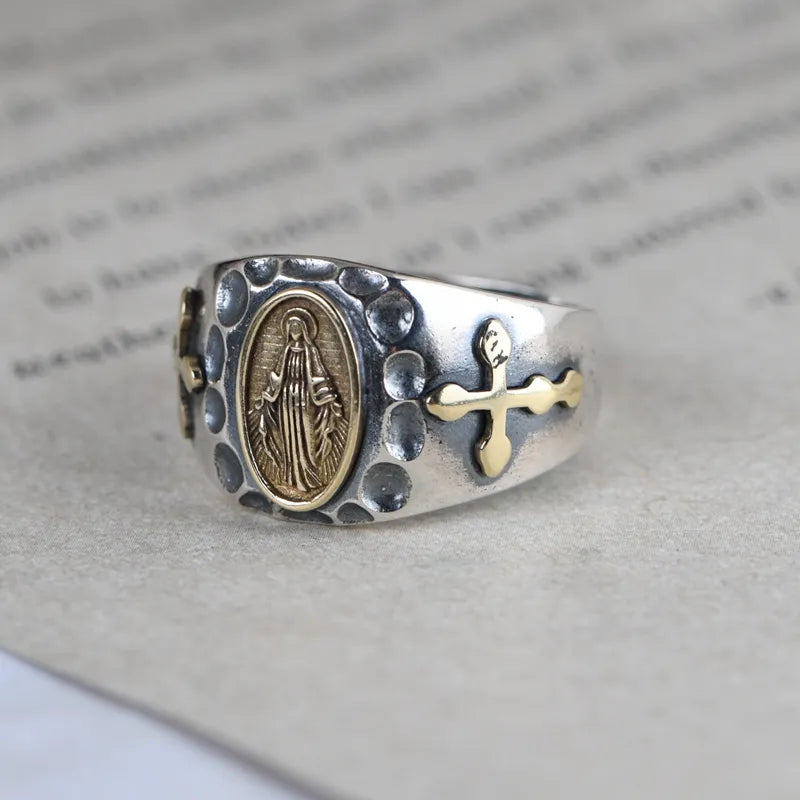 Silver Cross Ring