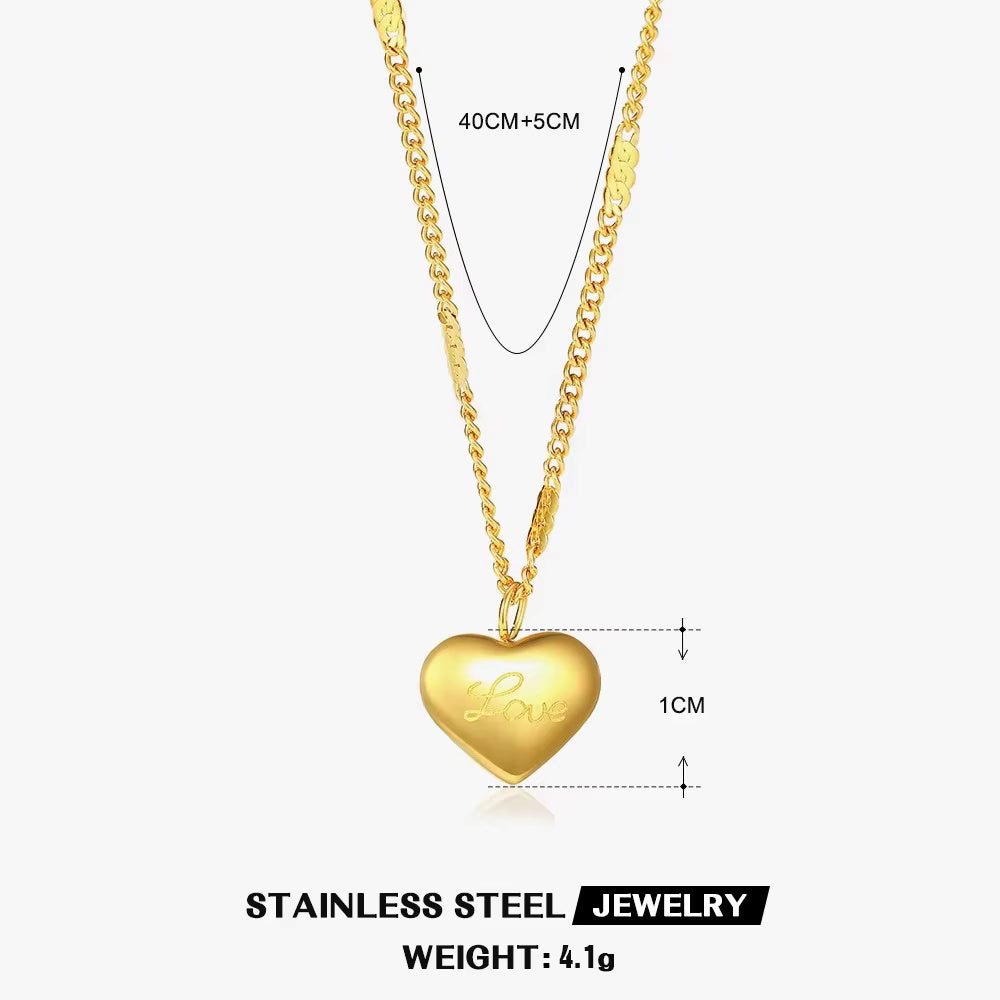 Golden Hearts Necklace