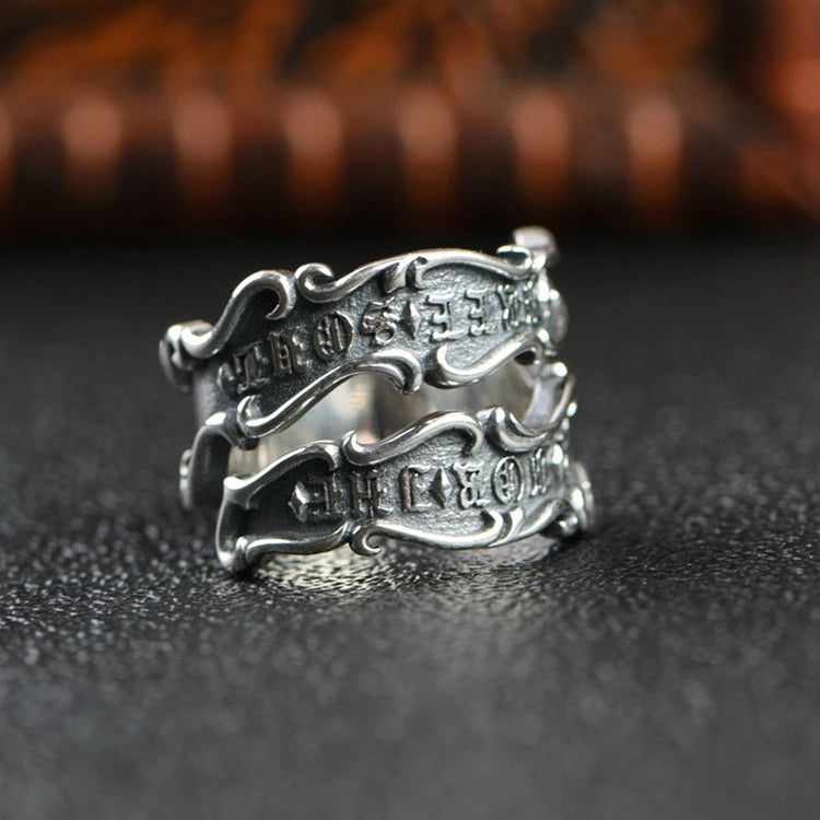 Retro Letter Ring