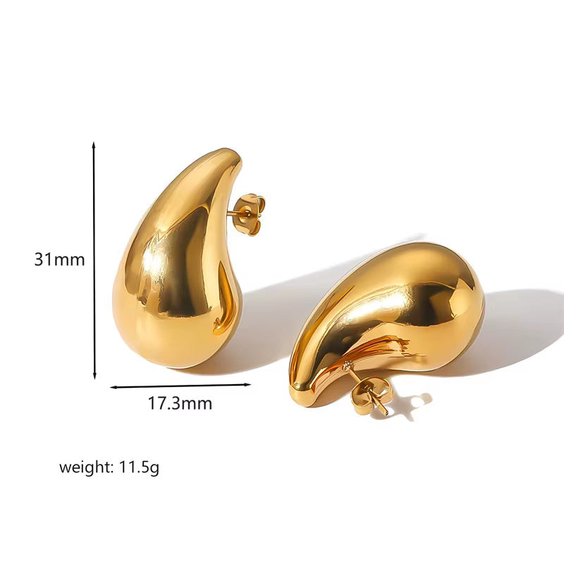 Gold Teardrop Earrings