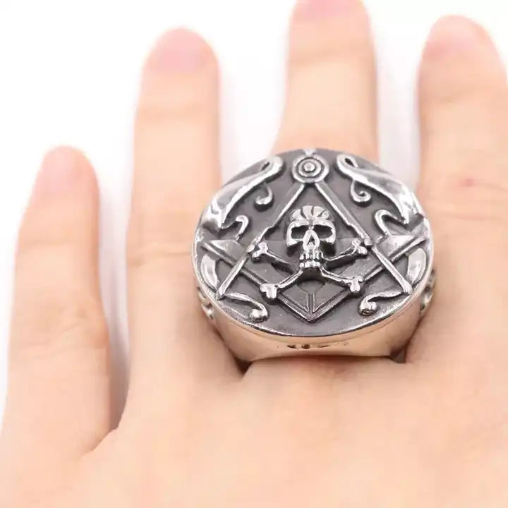 Steel Skull Ring