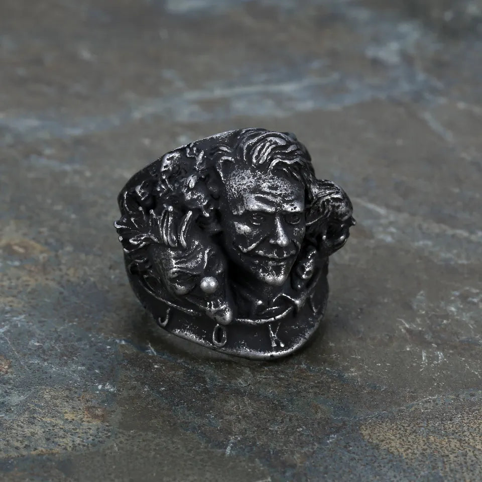 Joker Face Ring