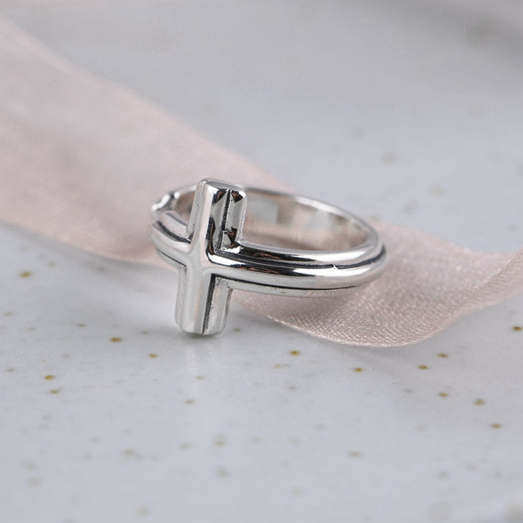 Cross Adjustable ring