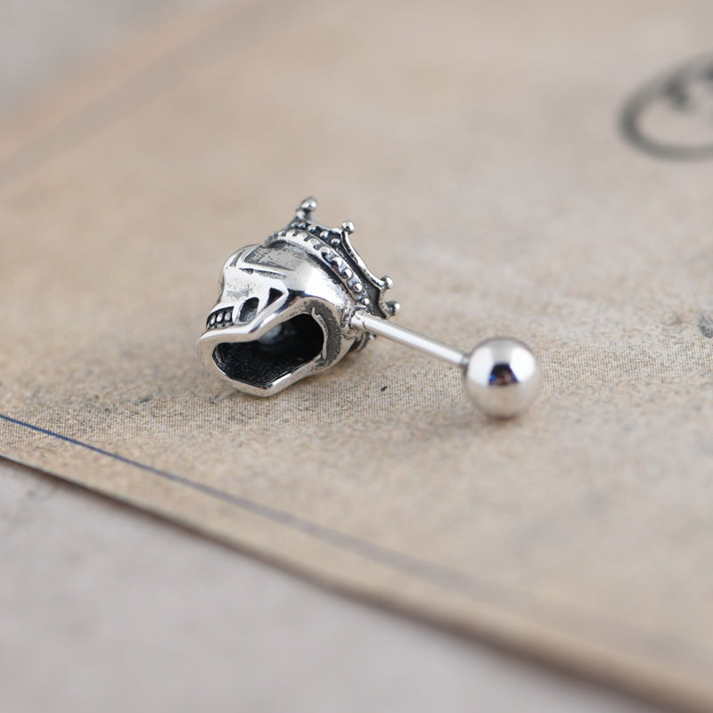 Crown Skull Earrings