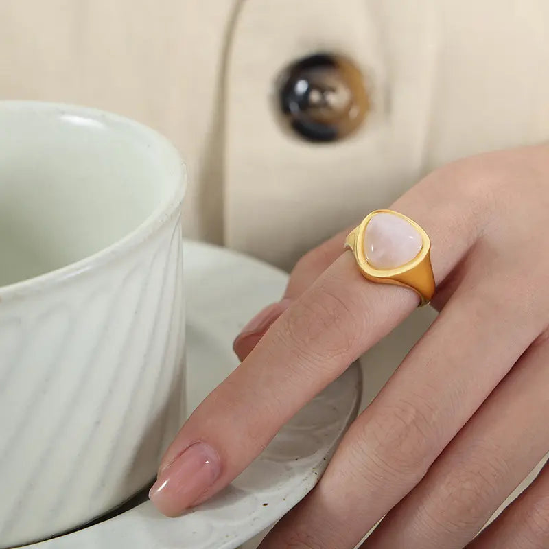Gold Stone Ring
