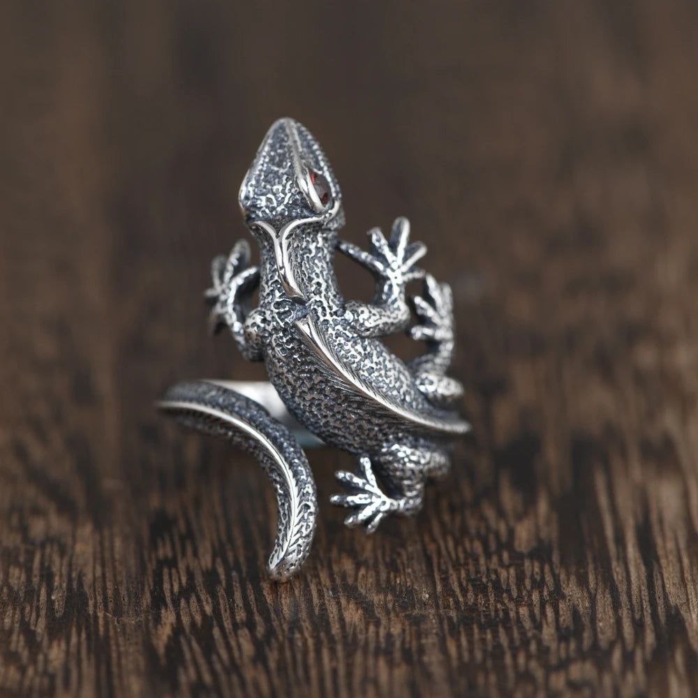Punk Lizard Ring