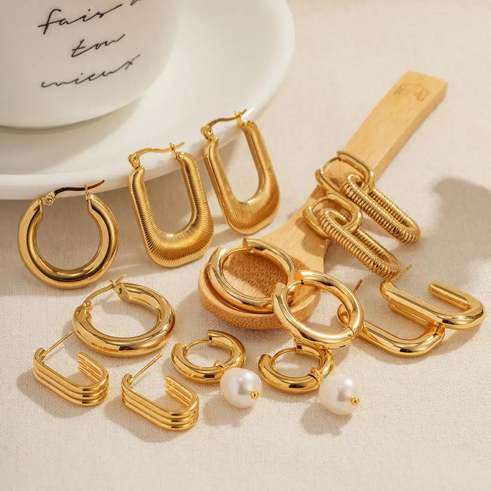 Gold Hoop Earrings