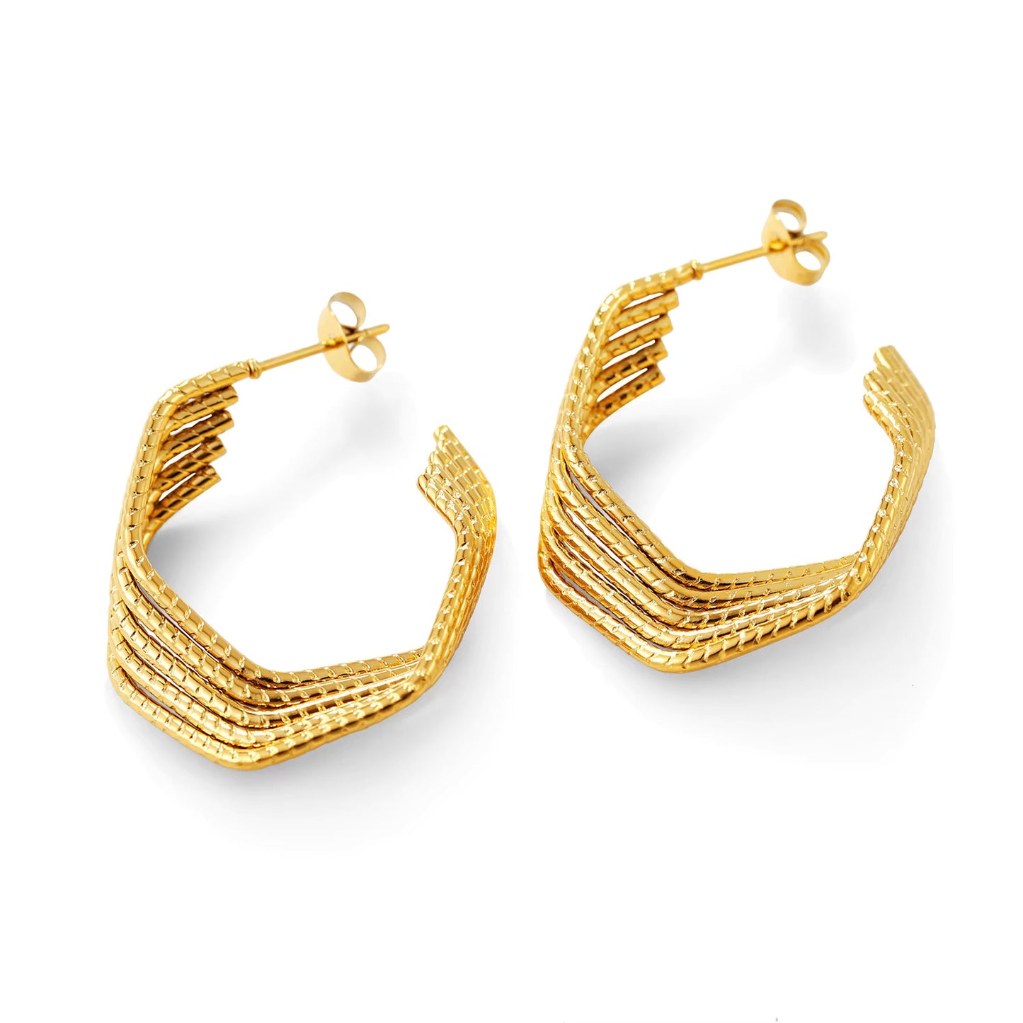 Twisted Hoop Earrings