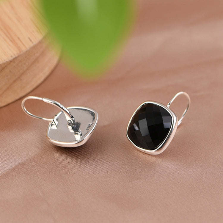 Black Agate Earrings