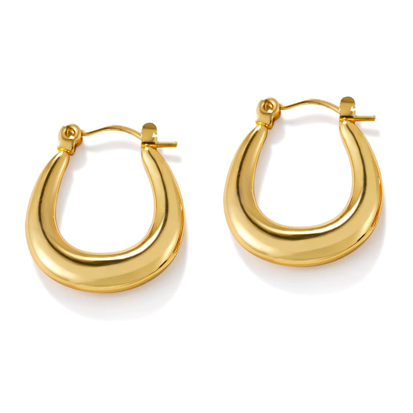 Geometric Gold Earrings