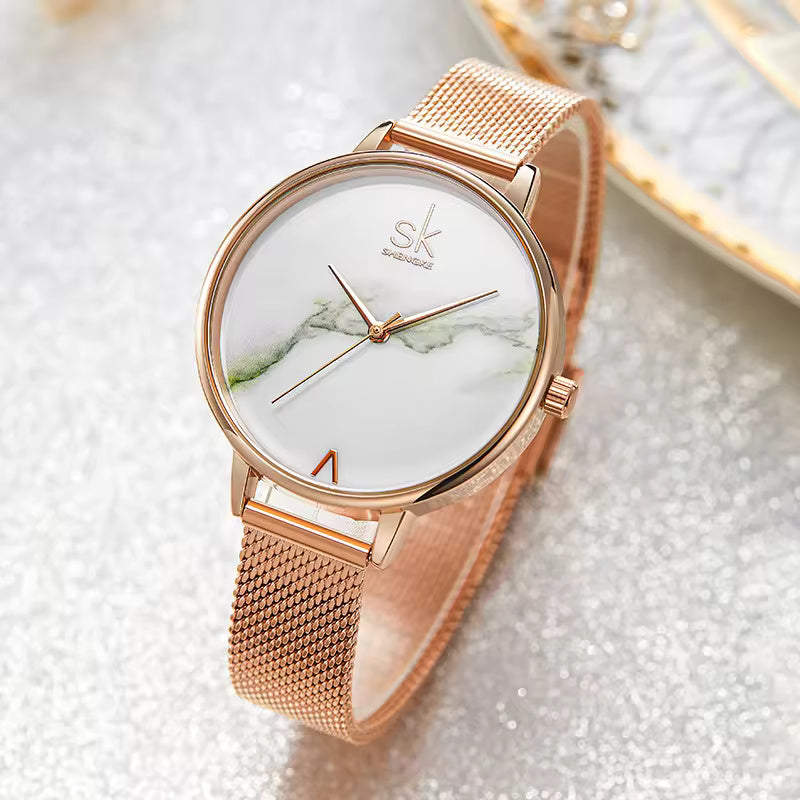Rose Gold Stainless Steel Watch