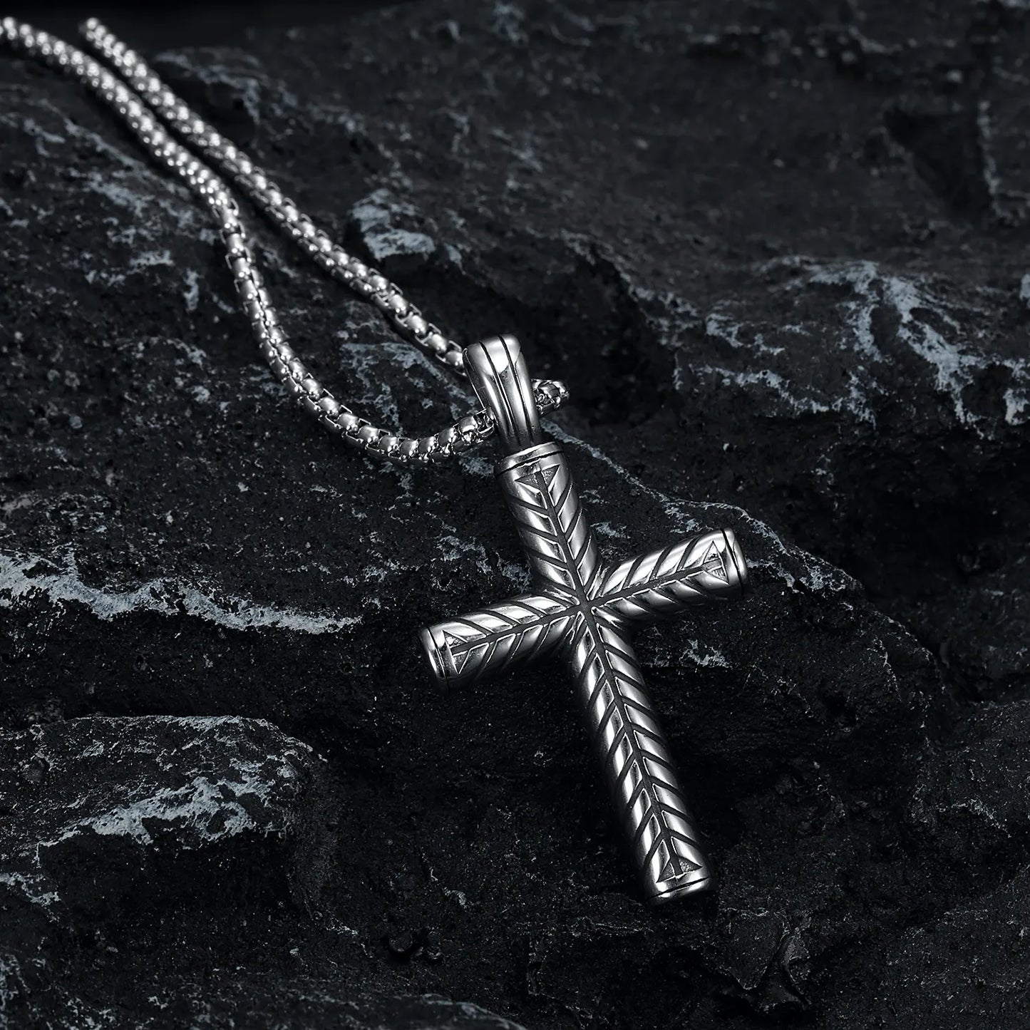 Leaf Cross Pendant