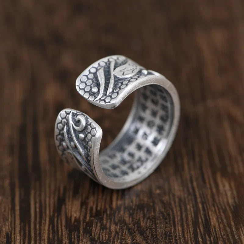 Lotus Heart Ring