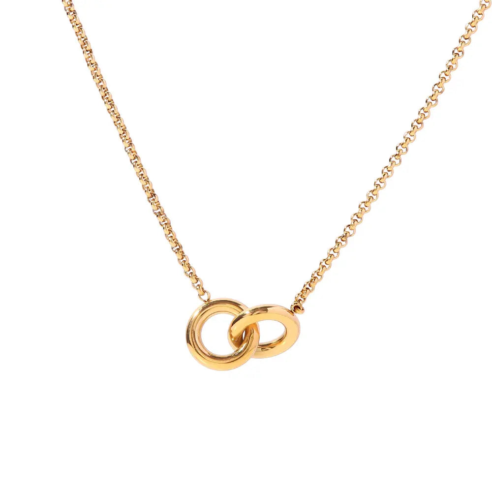 Interlocking Rings Necklace