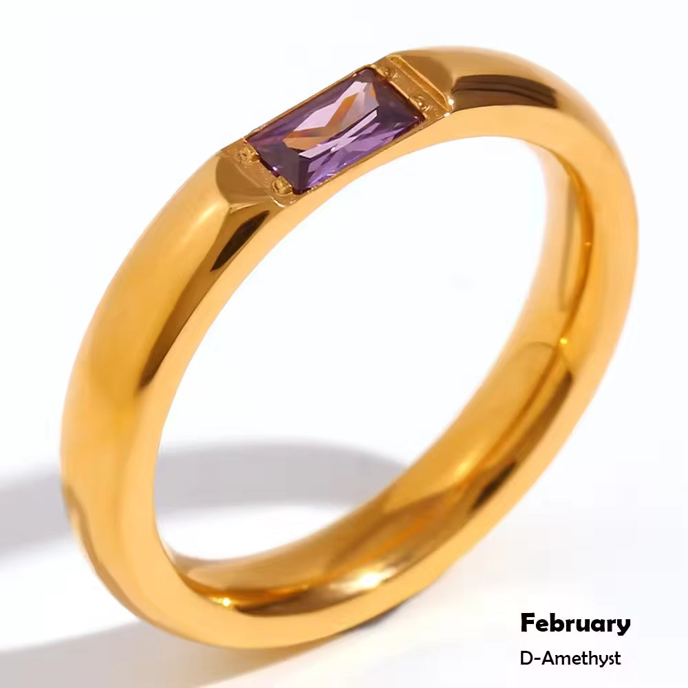 Zircon Birthstone Ring